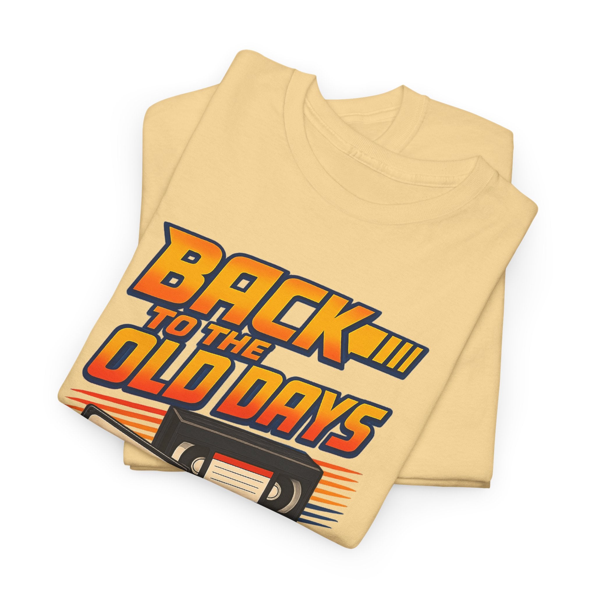 Back to the Old Days Tee – Retro Cassette & VHS Nostalgia T-Shirt
