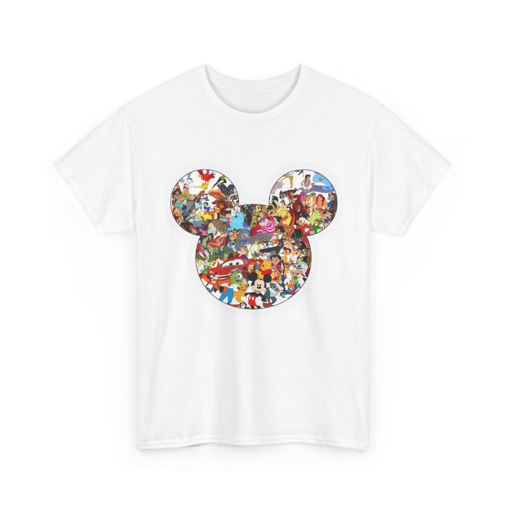 Mickey Collage T-Shirt — Vintage Disney Characters Graphic Tee