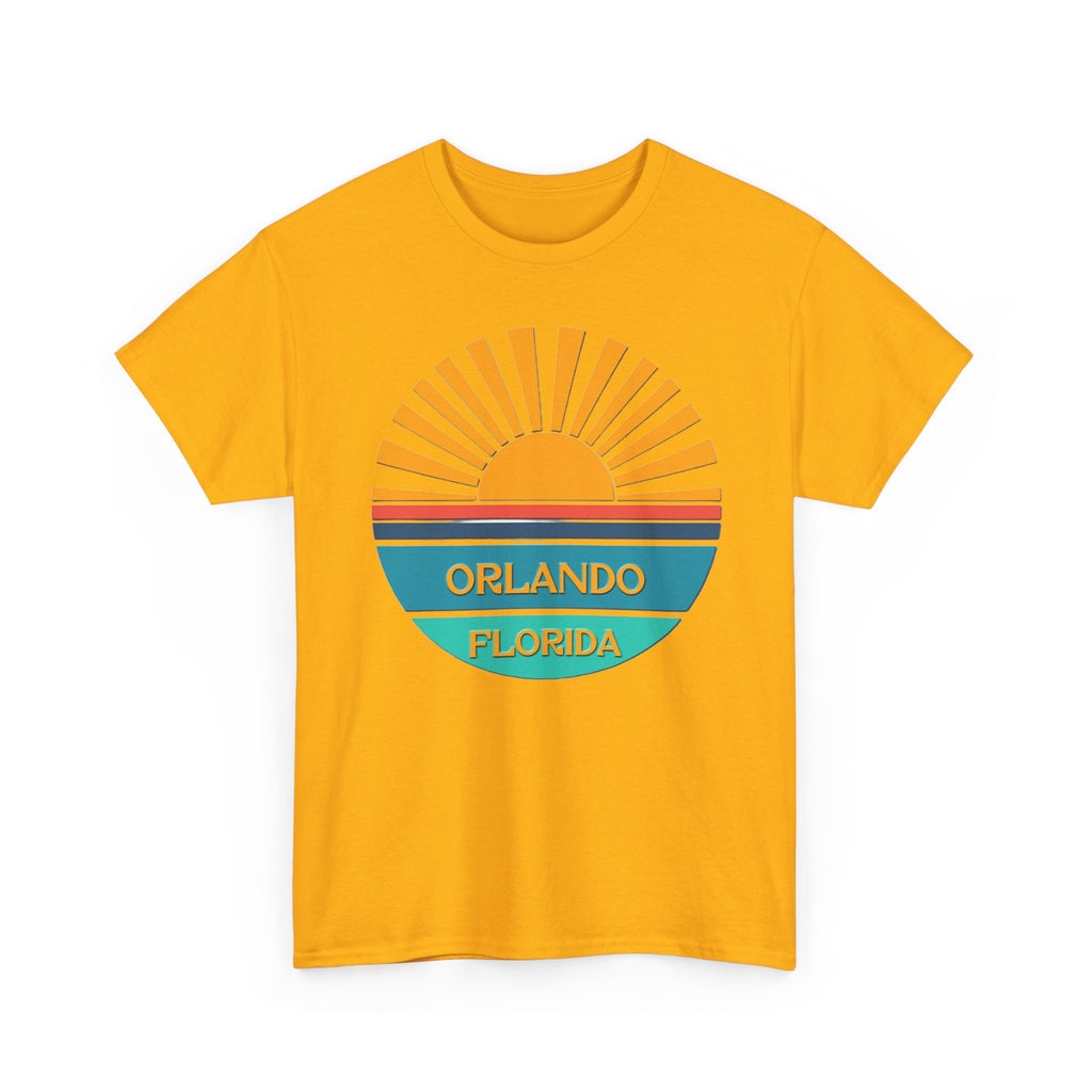 Orlando Florida Sunset T-Shirt – Retro Sunburst Vacation Tee