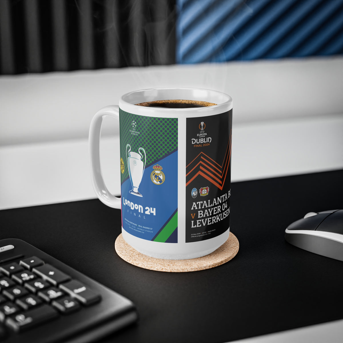2024 UEFA Finals Programme Covers Inspired Ceramic Coffee Mug (11oz & 15oz)