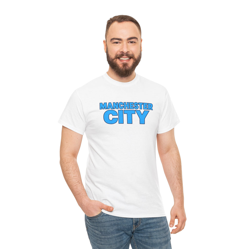 Manchester City T‑Shirt — Retro Blue Logo Tee