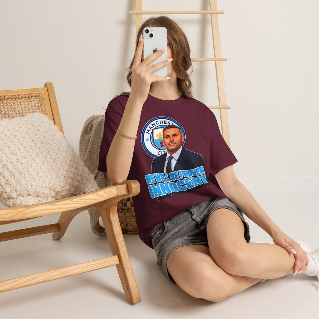 Manchester City “We Will Be Proven Innocent” Fan Cotton T-Shirt