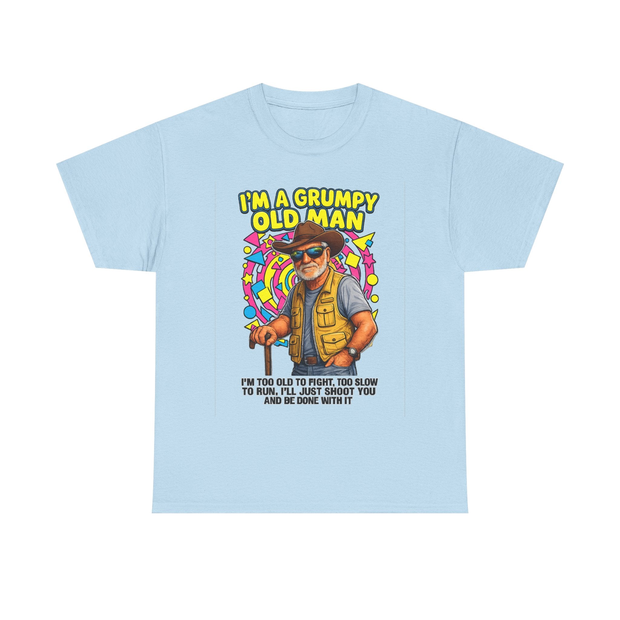I'm A Grumpy Old Man T-Shirt – Funny Senior Fishing Graphic Tee