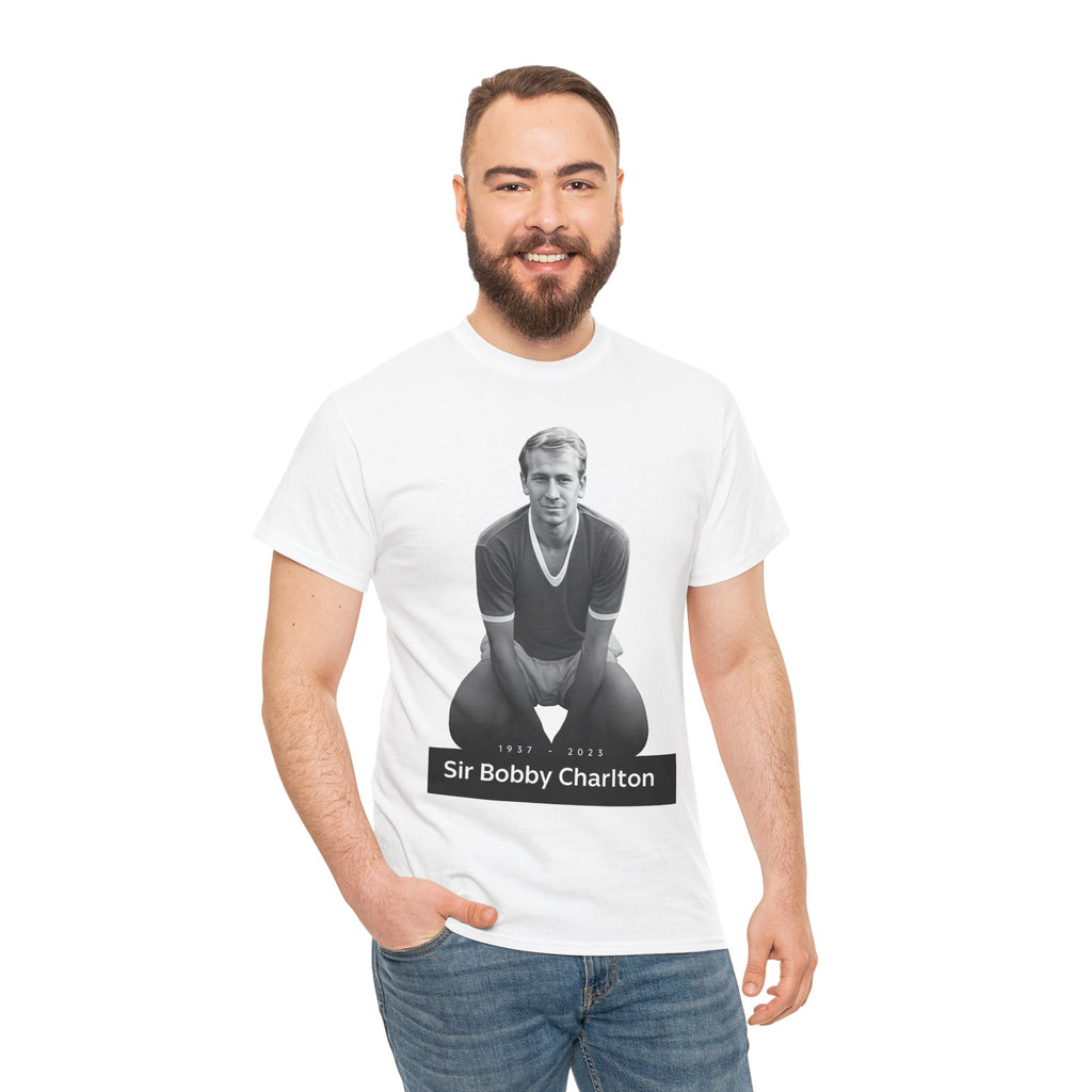 Sir Bobby Charlton Football Legend Cotton T‑Shirt
