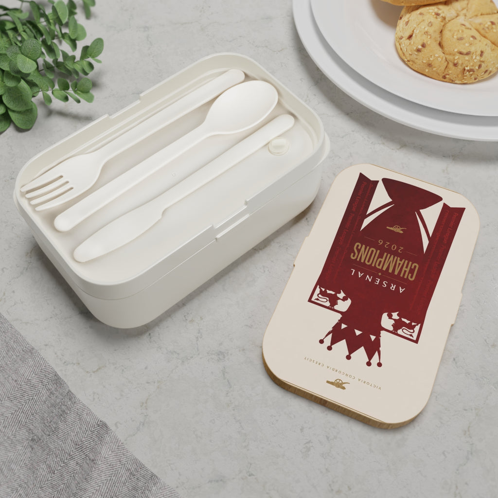 Bento Lunch Box — Arsenal Champions 2020 Graphic Bento