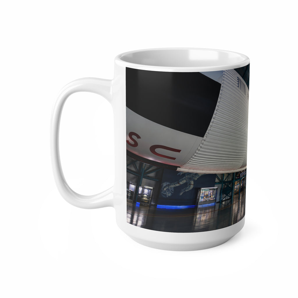 Space Museum Rocket Ceramic Coffee Mug – NASA Exhibit Photo, 11oz & 15oz