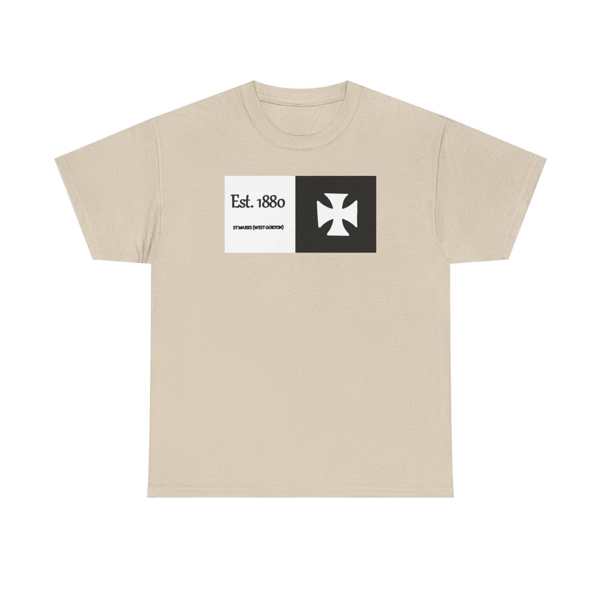 ST Mark's West Gorton (Manchester City) Est. 1880 Cross Logo T-Shirt