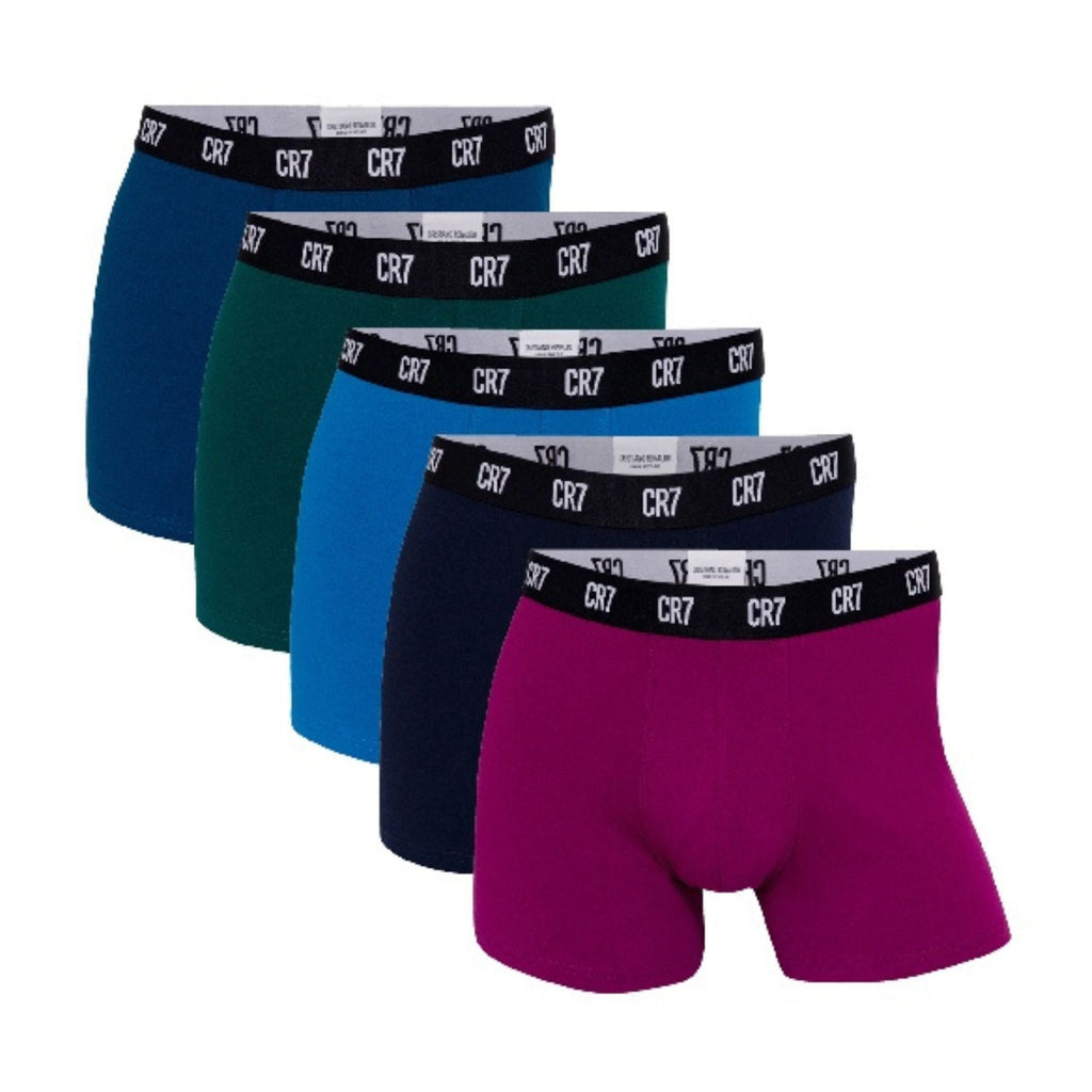 5 Pack Mens Cotton Casual Underwear Boxer Trunks