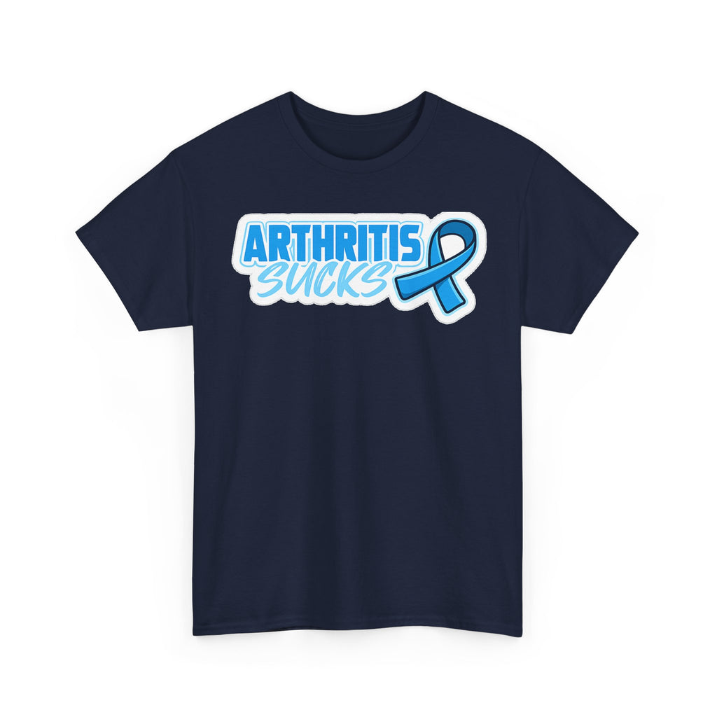 Arthritis Sucks T-Shirt with Awareness Ribbon — Arthritis Support Tee