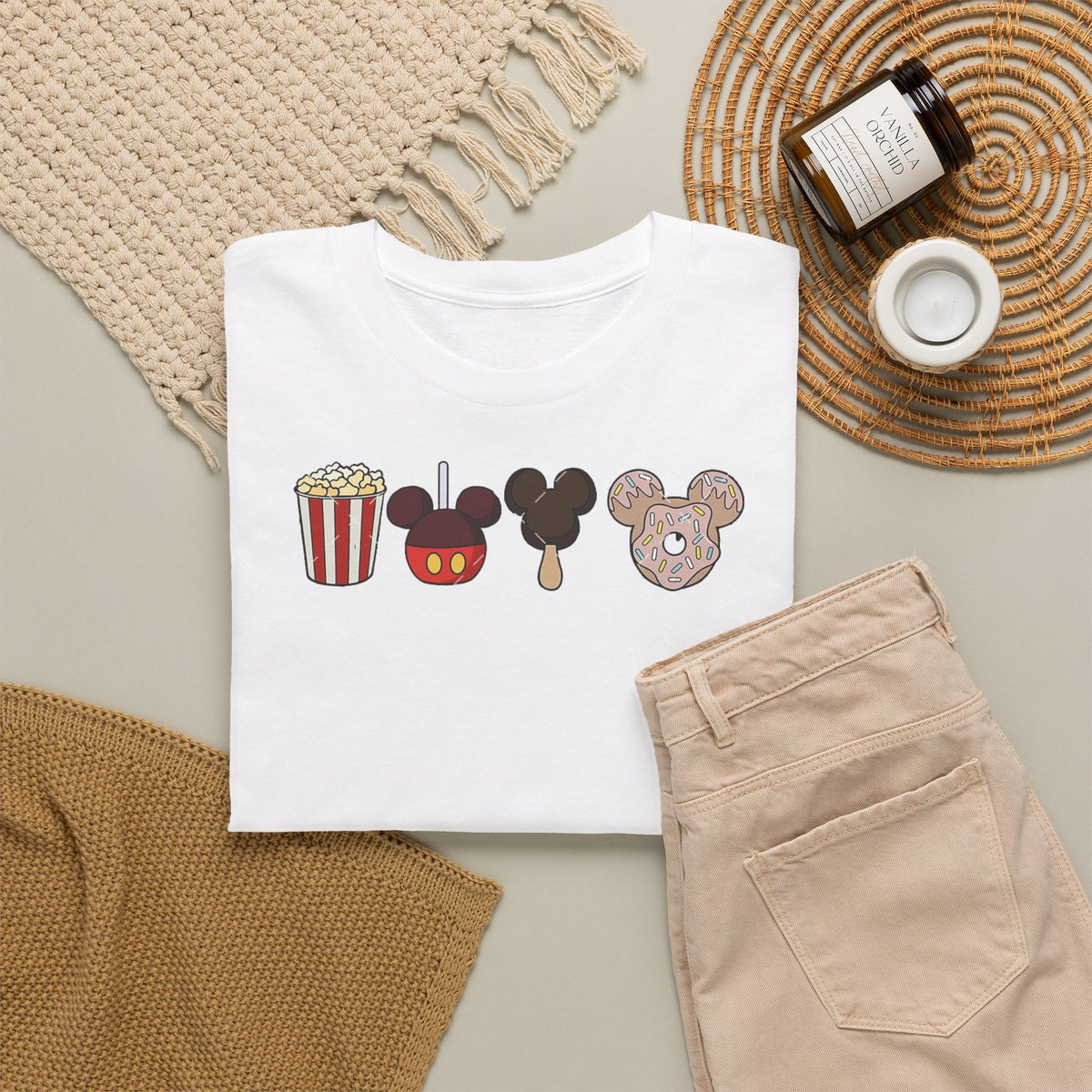 Disney snacks inspired Unisex Heavy Cotton Tee