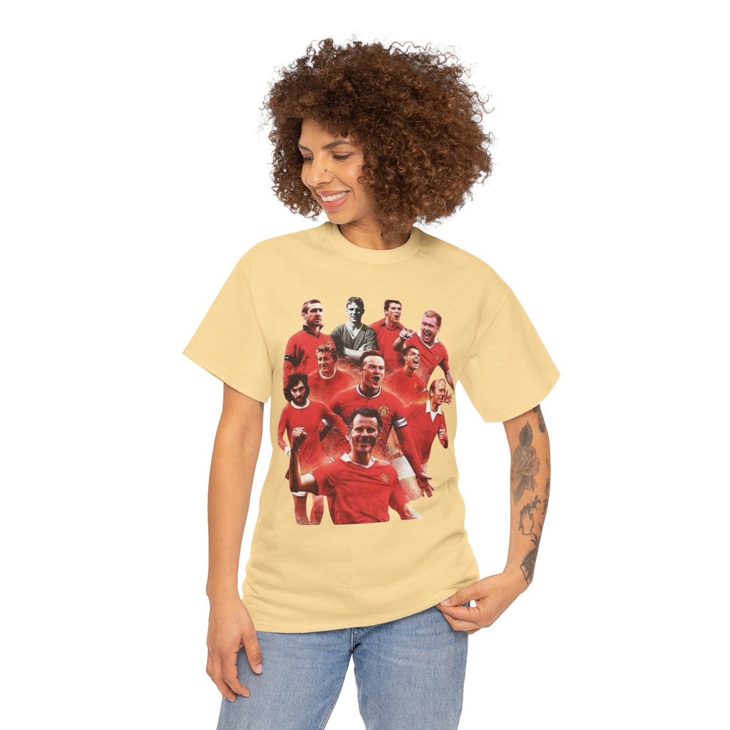 Manchester United Legends T‑Shirt — Retro Team Collage Football Tee