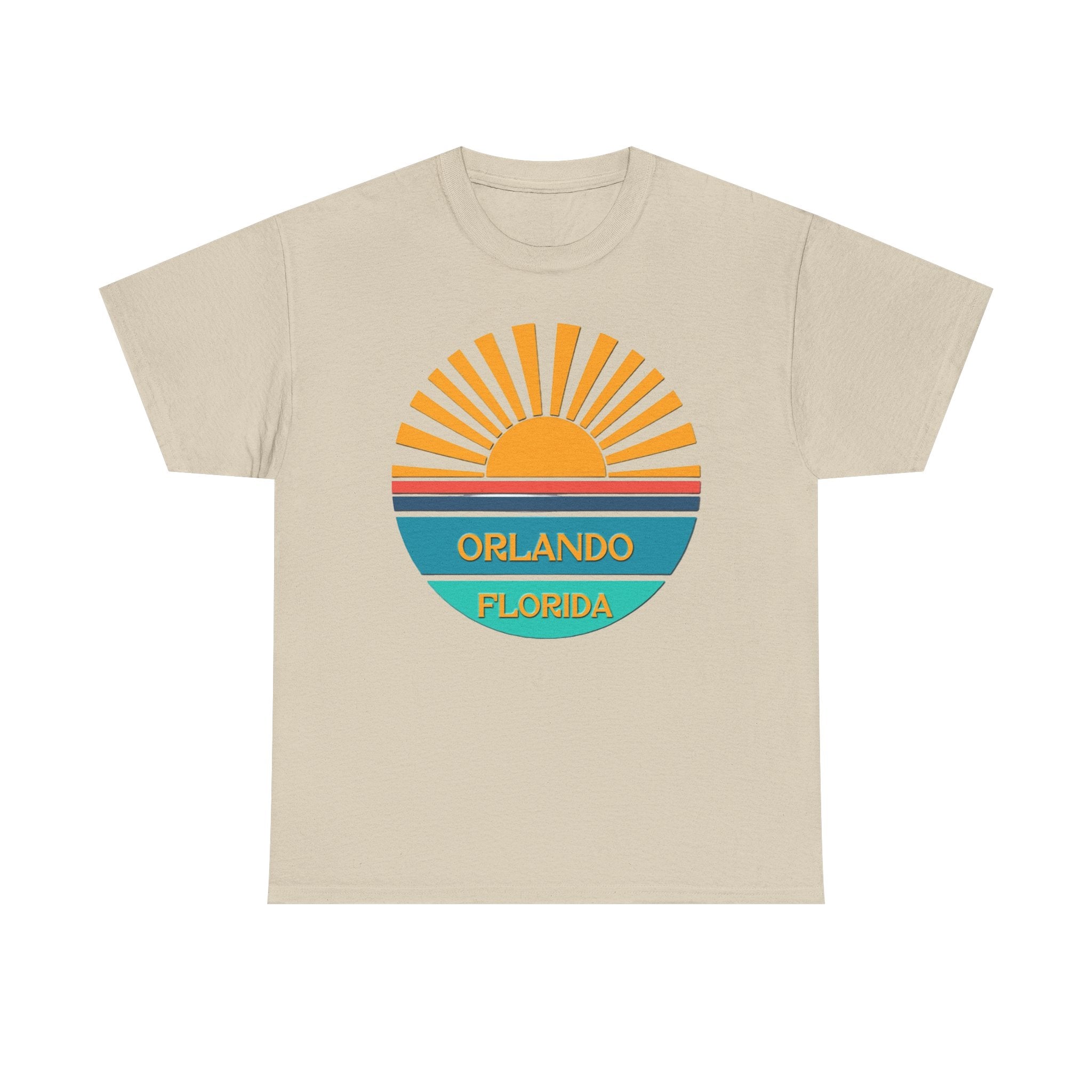 Orlando Florida Sunset T-Shirt – Retro Sunburst Vacation Tee