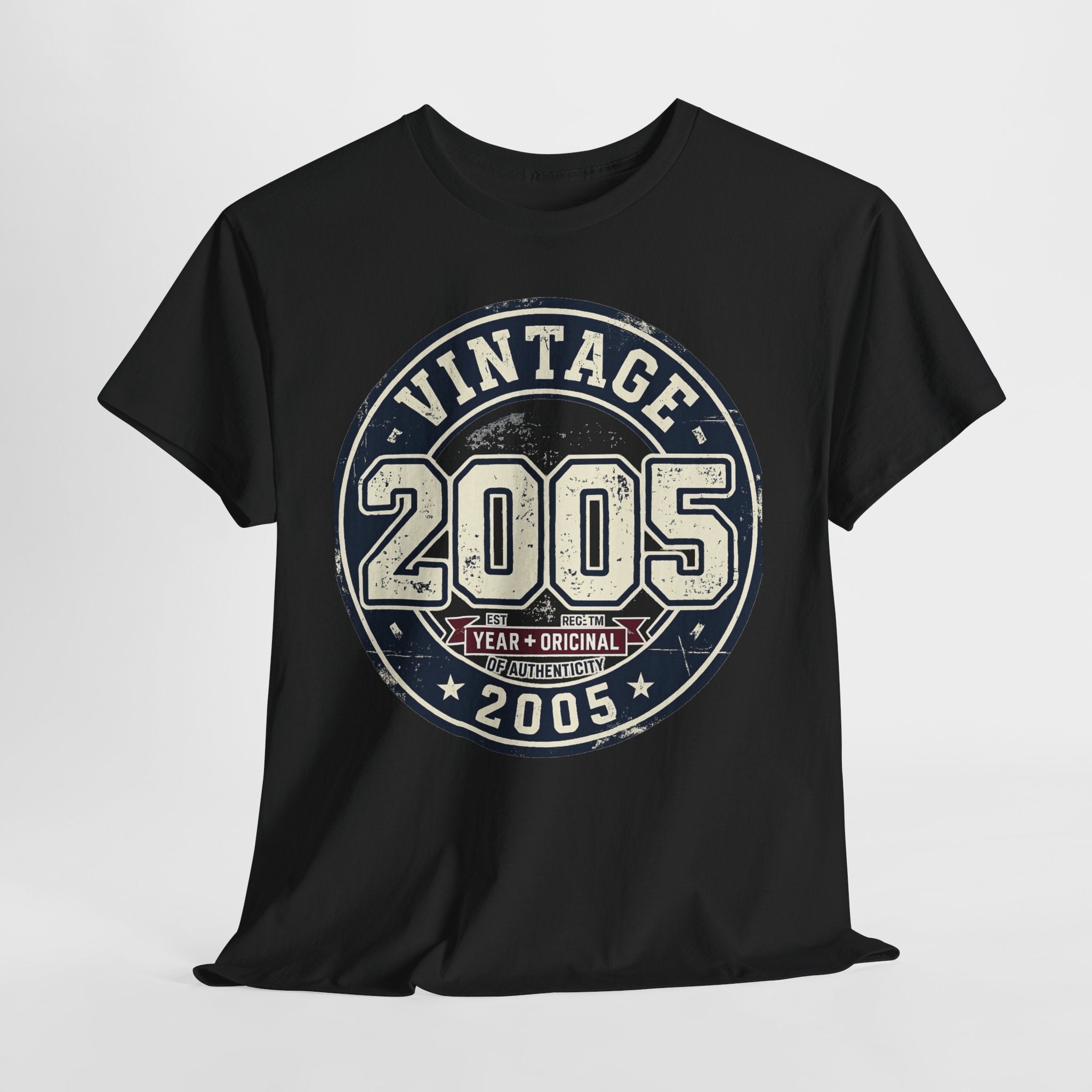 Vintage 2005 T-Shirt — Retro Birth Year Graphic Tee