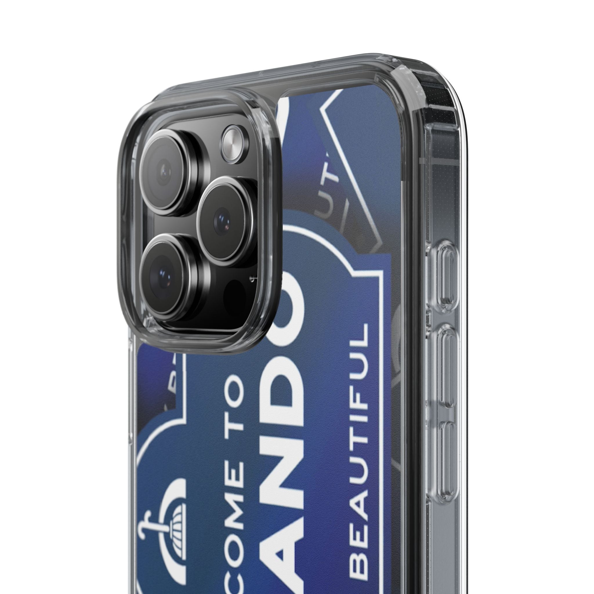 Orlando Clear Phone Case — "Welcome to Orlando" City Sign Design