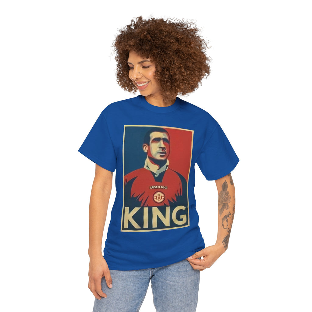 Eric Cantona King Manchester United Graphic Tee — Retro Sports Poster Football Shirt
