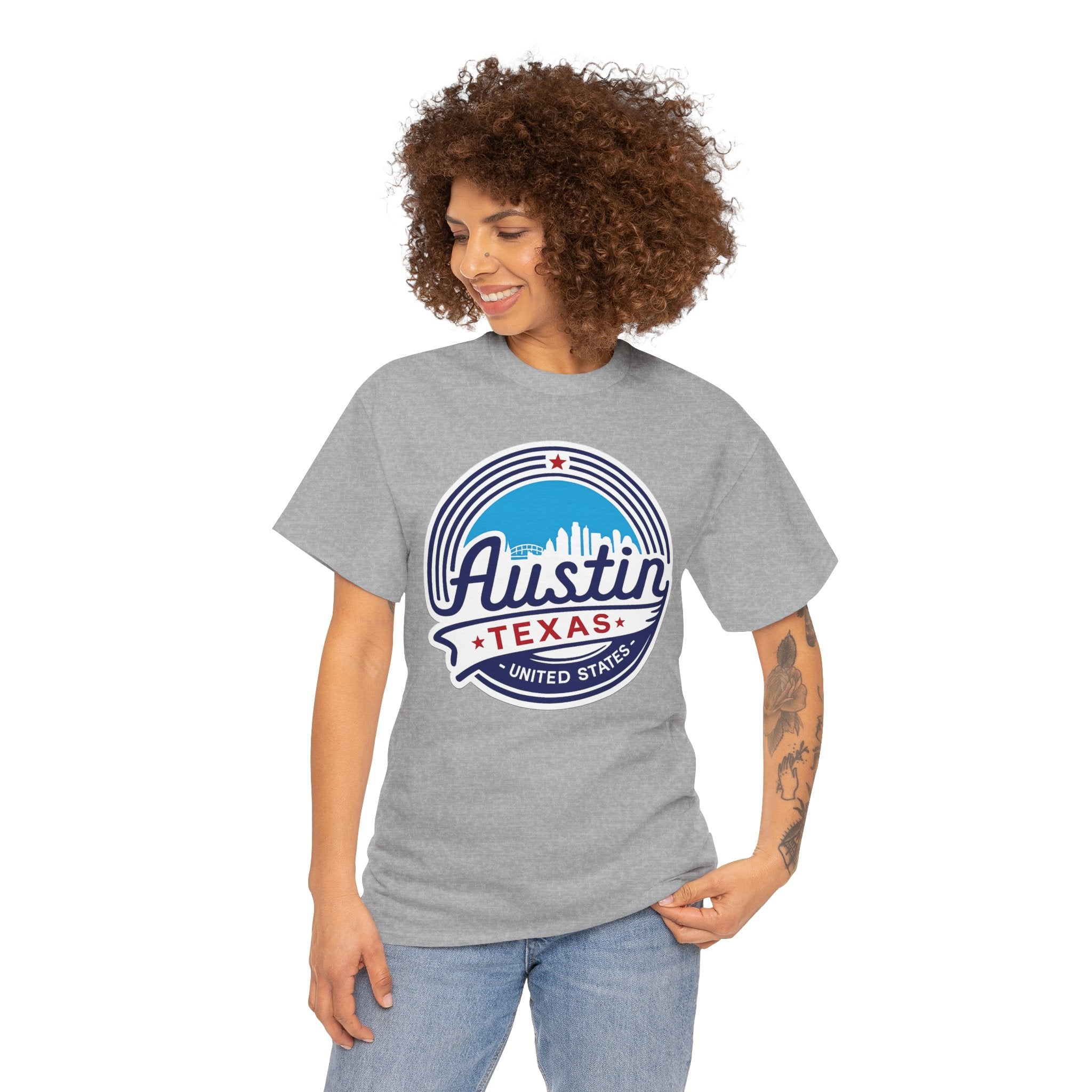 Austin Texas Retro Skyline T-Shirt — Vintage City Pride Tee