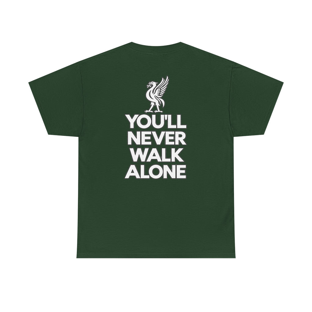 You'll Never Walk Alone T‑Shirt — Liverpool FC Crest Cotton Tee