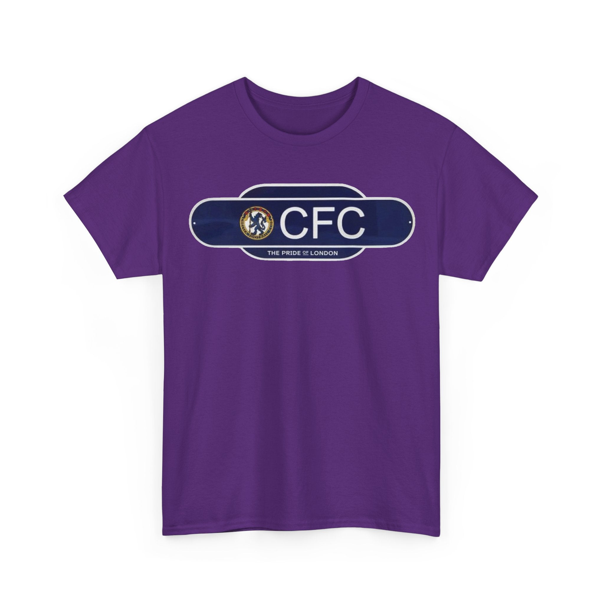 Chelsea Railway Sign Crest Logo T‑Shirt — Retro Football Badge Tee