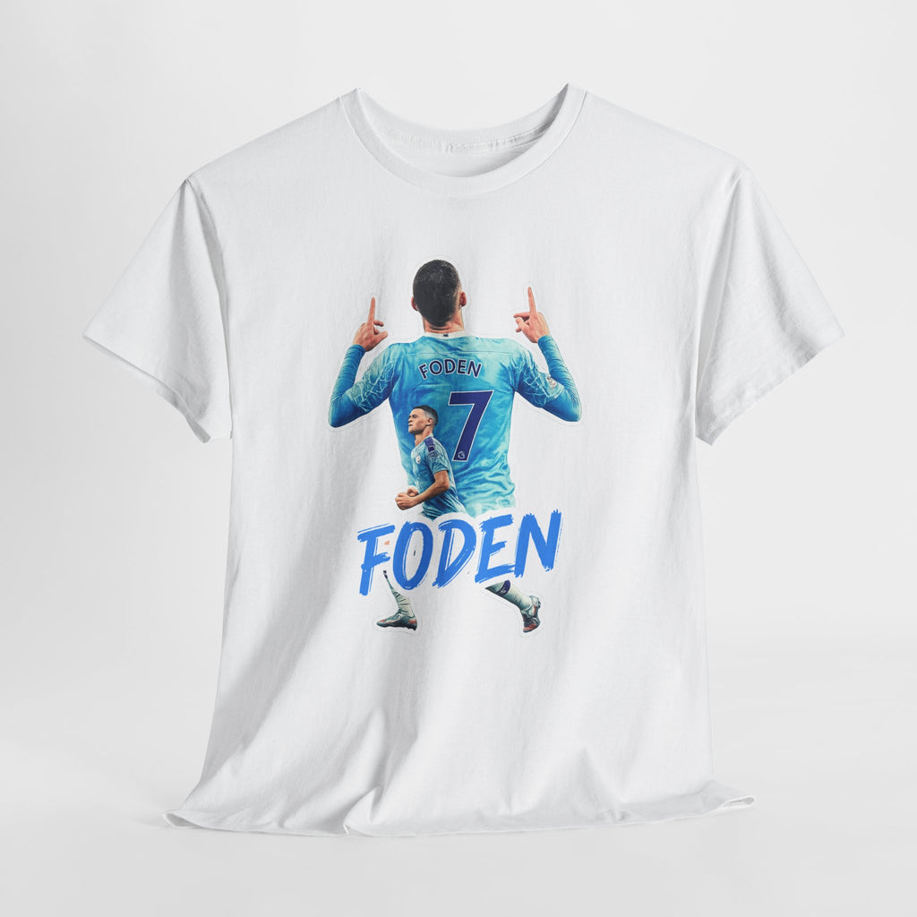 Phil Foden #7 Soccer T‑Shirt — Manchester City Fan Jersey Tribute