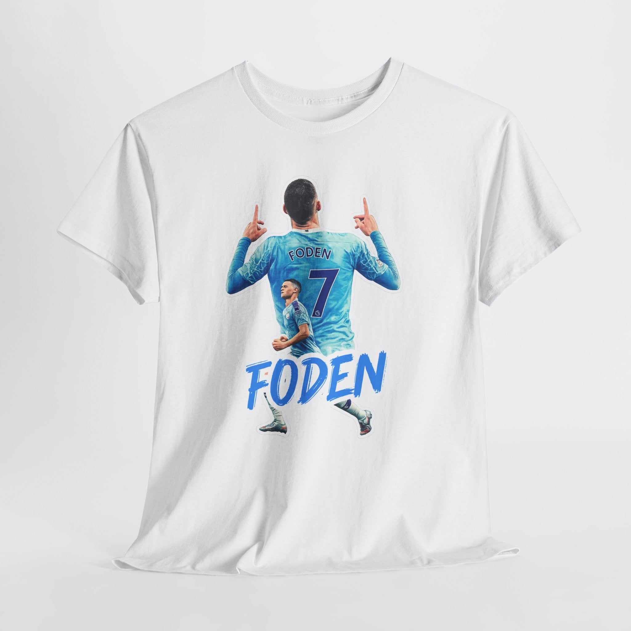 Phil Foden #7 Soccer T‑Shirt — Manchester City Fan Jersey Tribute