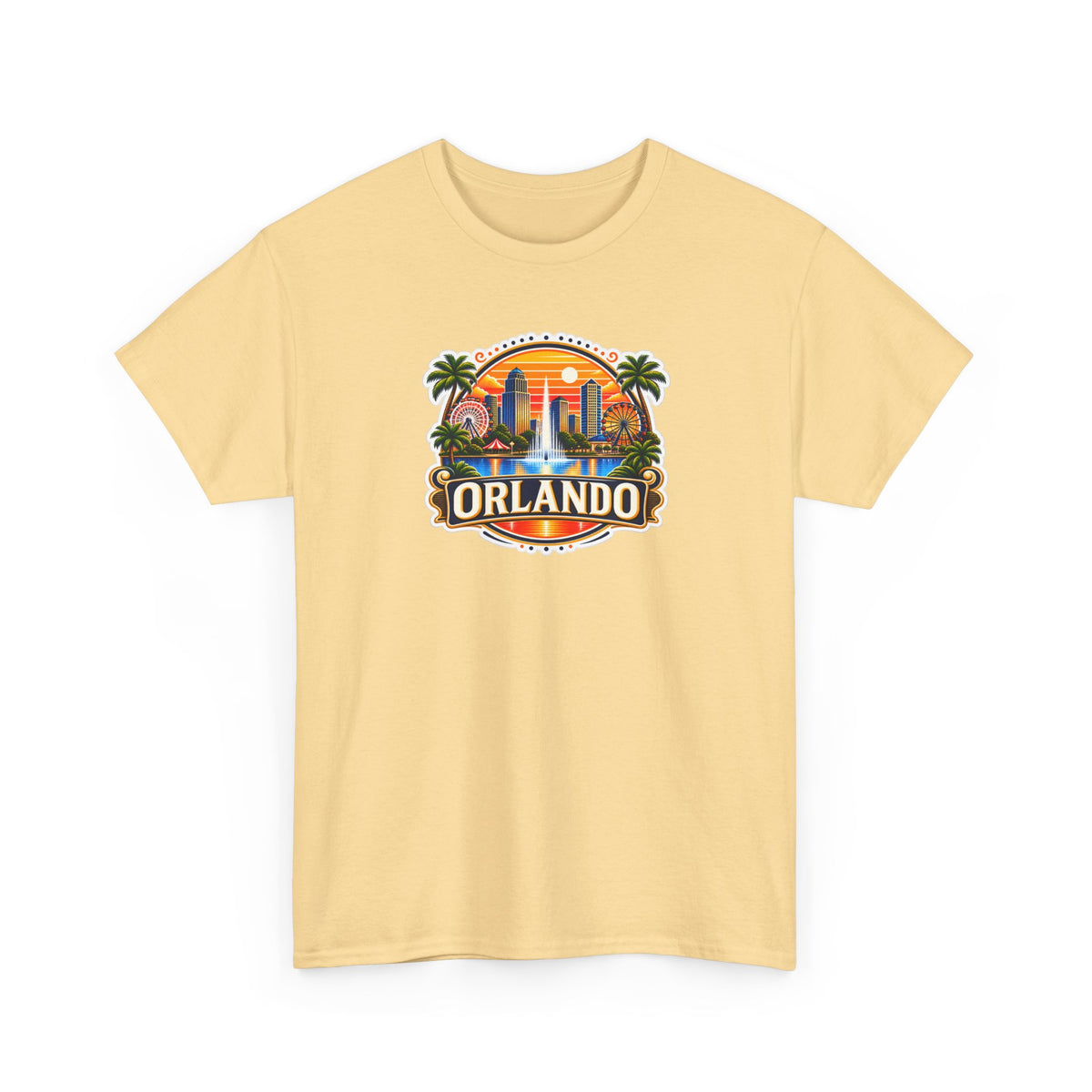 Orlando Sunset Logo Cotton T-Shirt