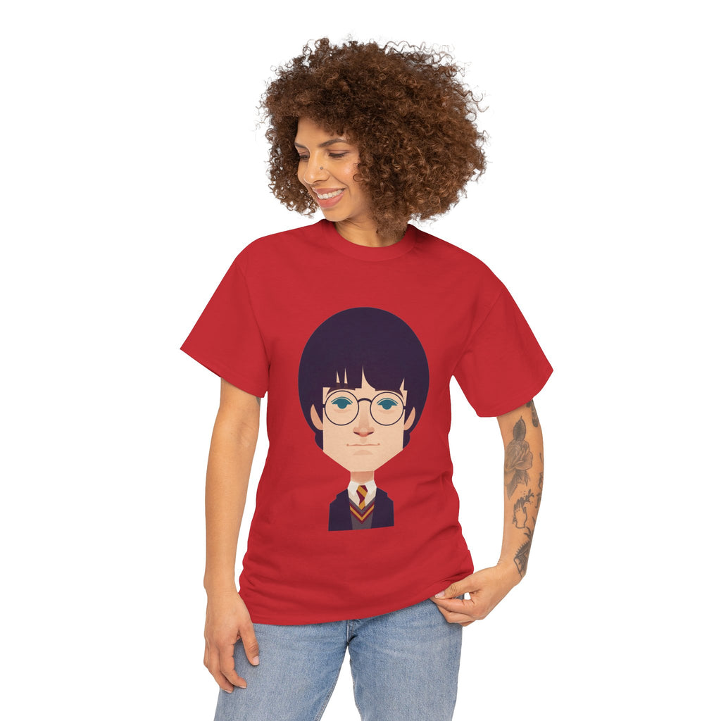 Harry Potter Wizard School Boy Cartoon Cotton T-Shirt