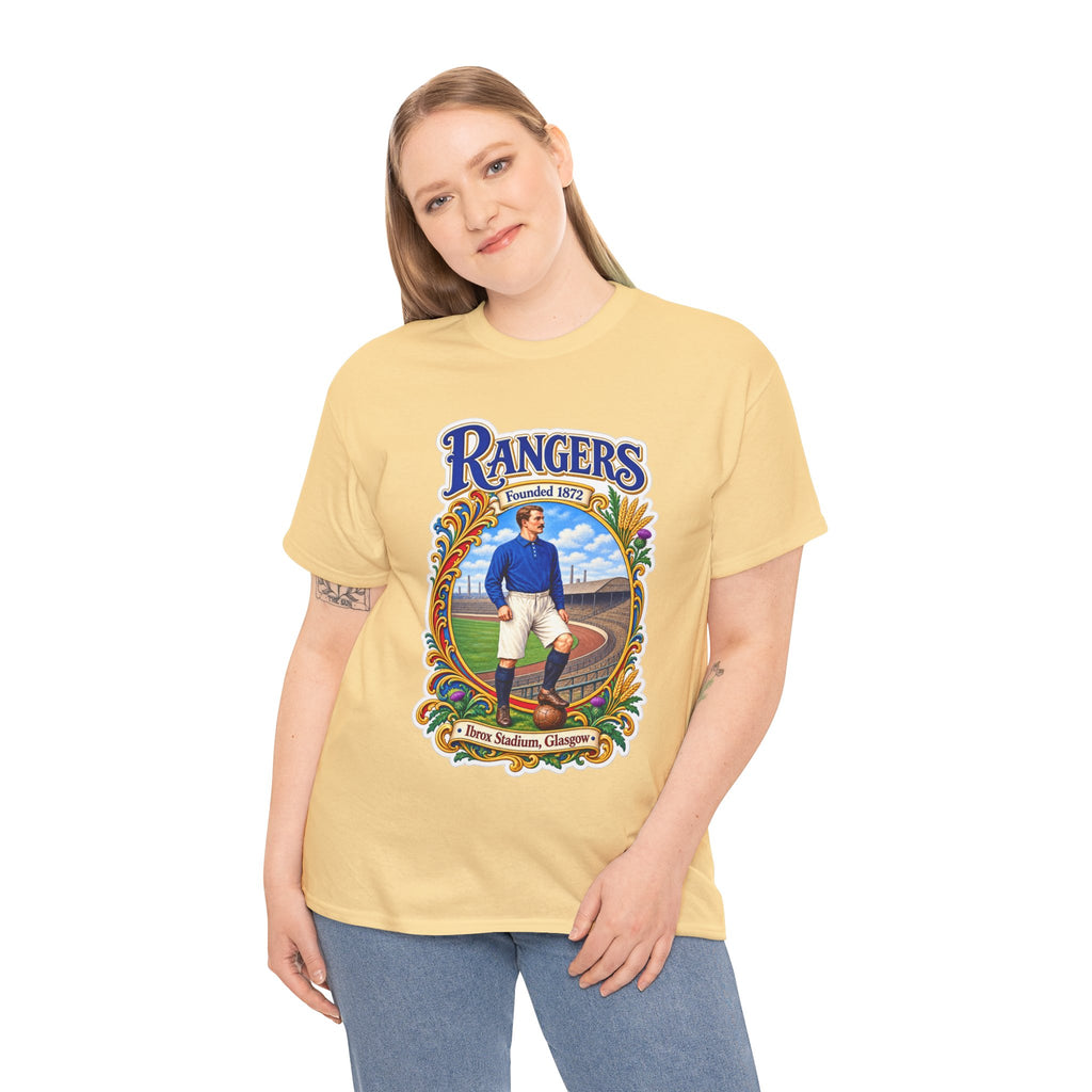 Rangers Retro Player Field Graphic Cotton T-Shirt
