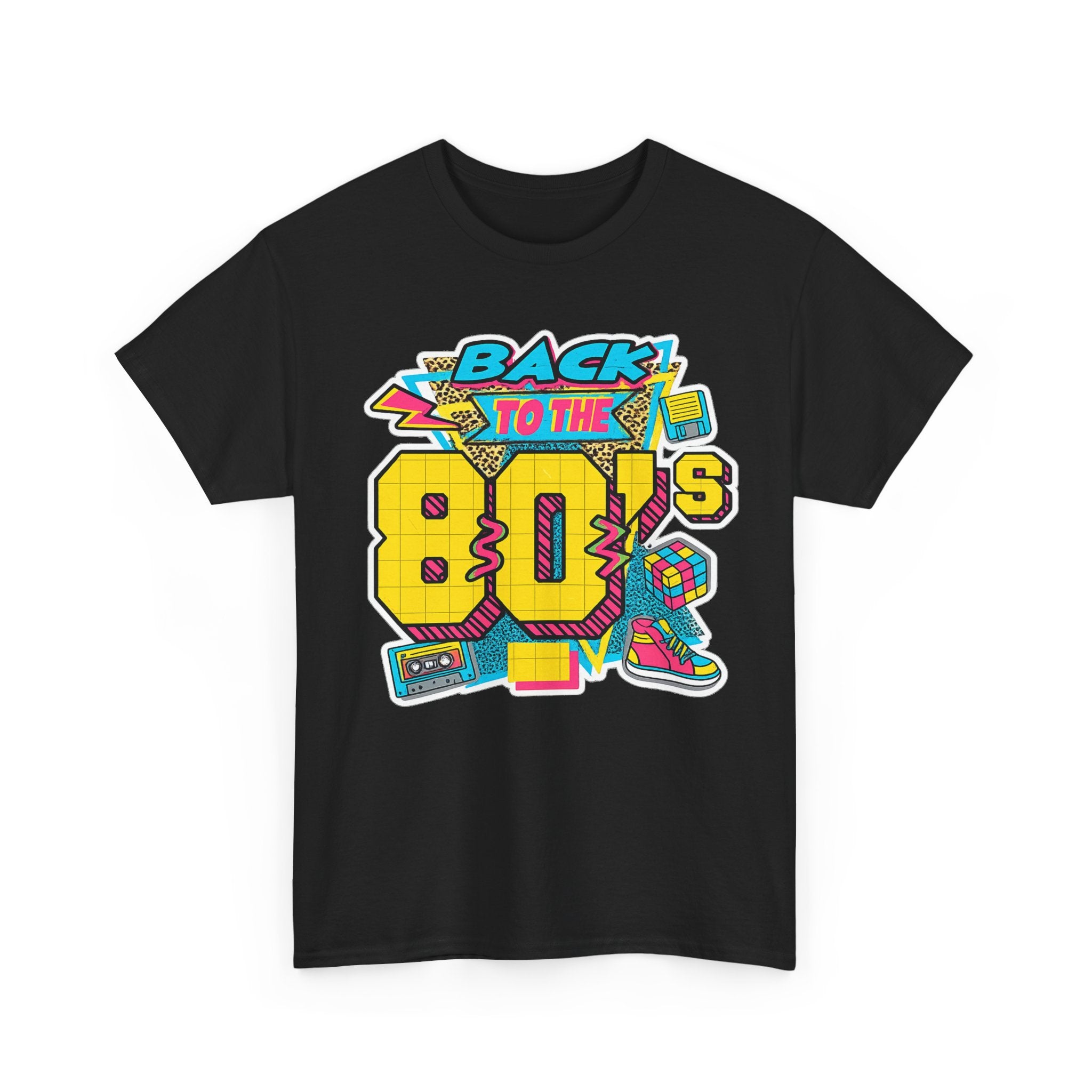 Back to the 80s Retro Graphic Tee — Vintage 80s Neon Design