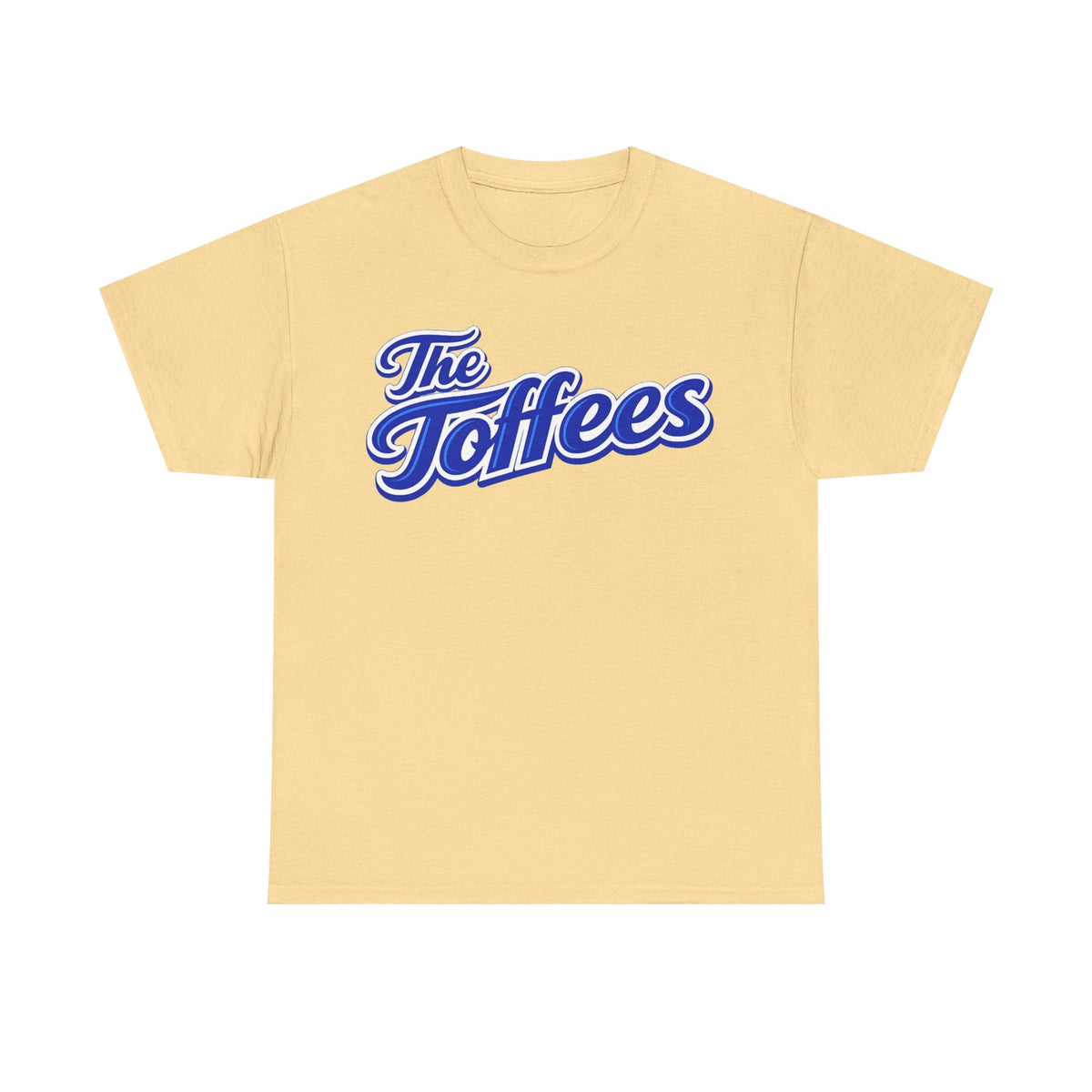 The Toffees Script Tee — Vintage Blue Logo T-Shirt
