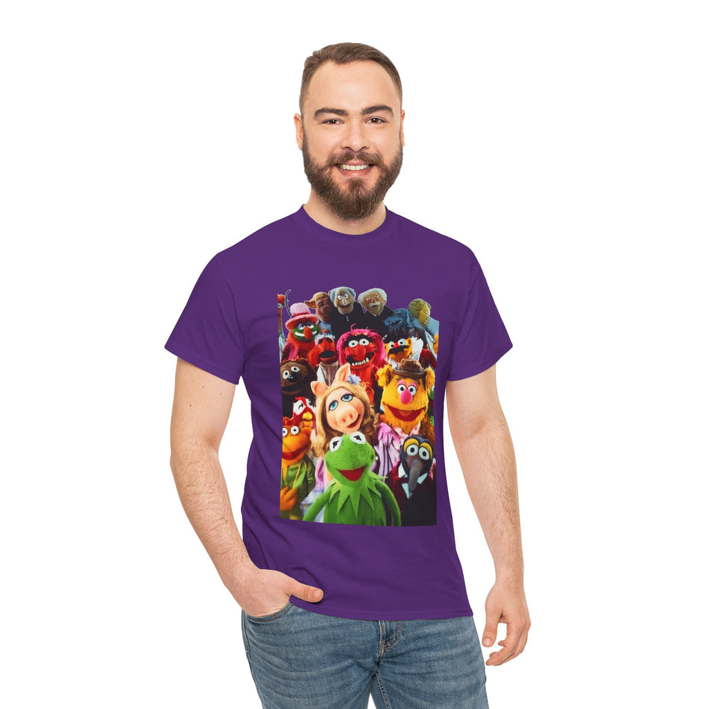 Muppets Puppet Ensemble Graphic Tee — Fun Family Cartoon Shirt
