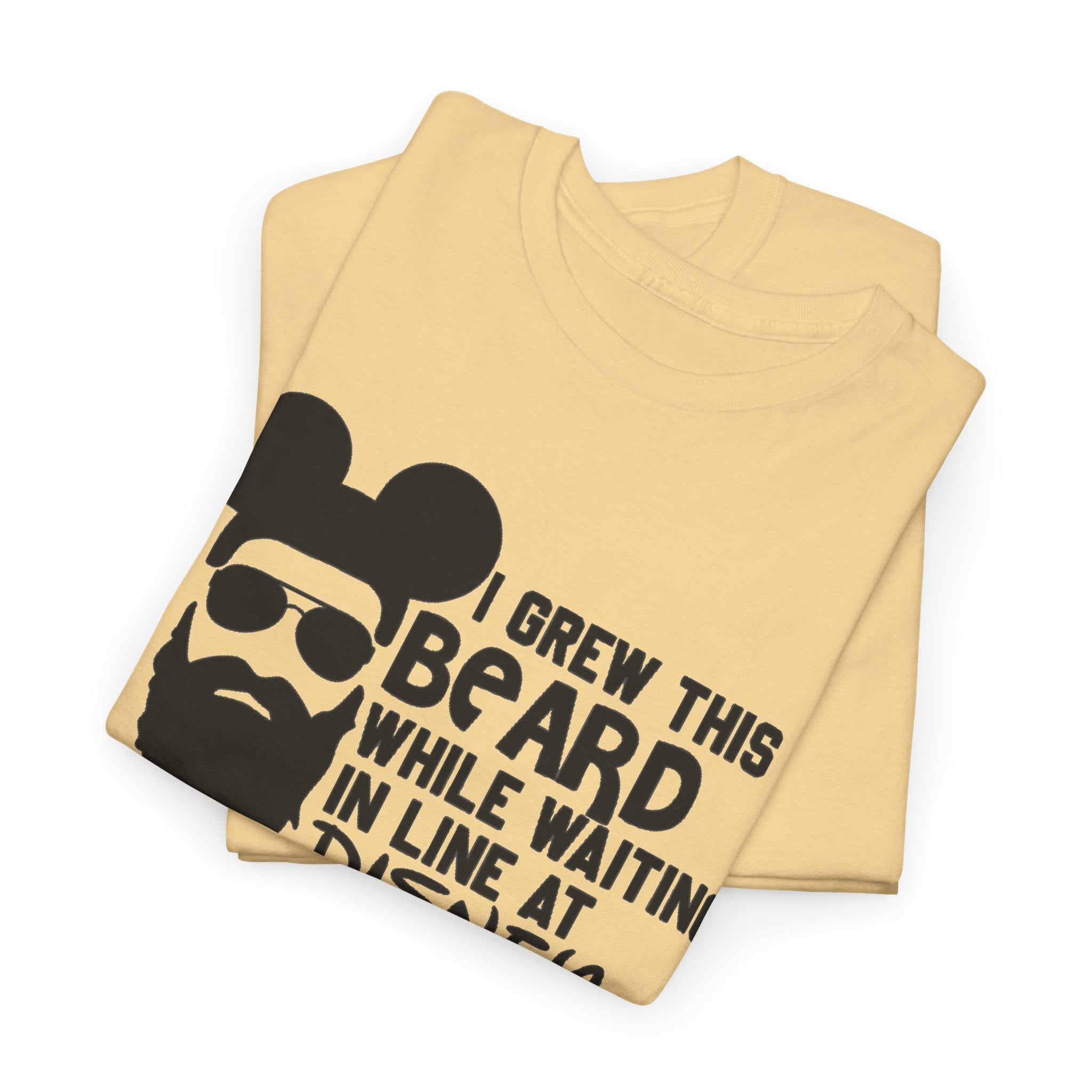 Beard While Waiting Tee – "I Grew This Beard While Waiting In Line At Disney" Funny Disney Dad T-Shirt