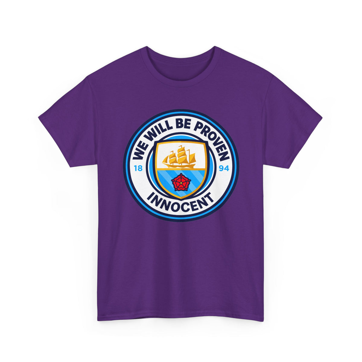“We Will Be Proven Innocent” Justice Manchester City Cotton T-Shirt