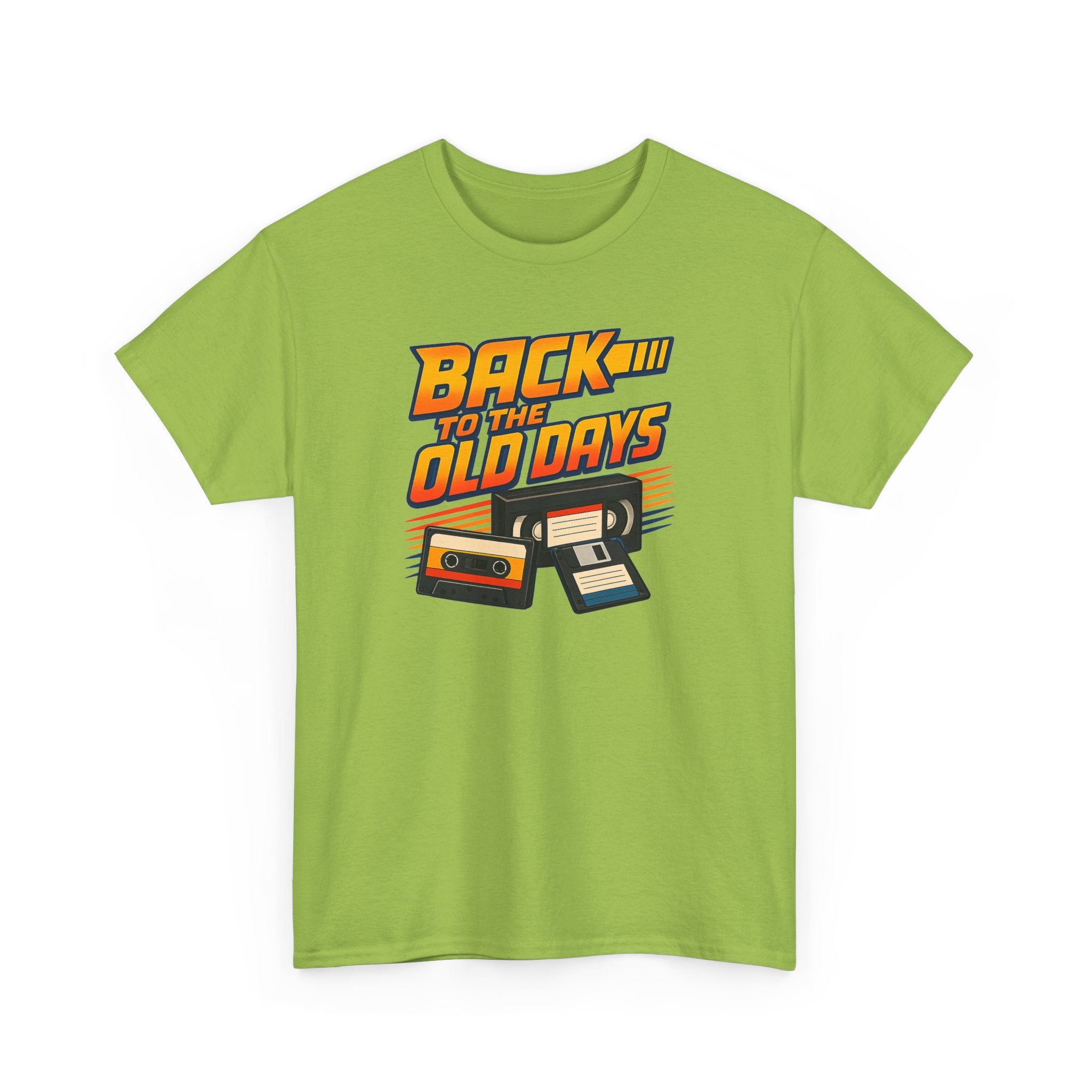 Back to the Old Days Tee – Retro Cassette & VHS Nostalgia T-Shirt