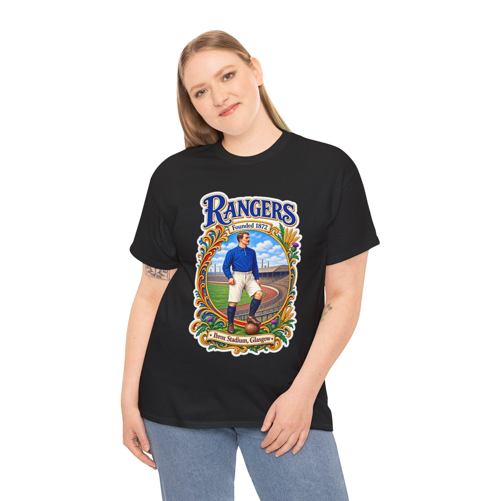Rangers Retro Player Field Graphic Cotton T-Shirt