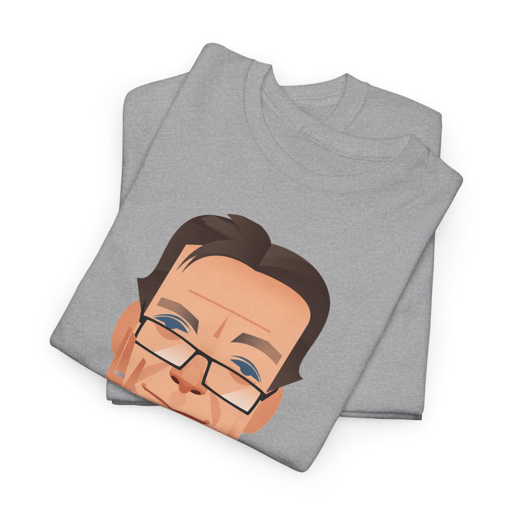 Tony Wilson Manchester Legend Caricature Gentleman Face Cotton T-Shirt