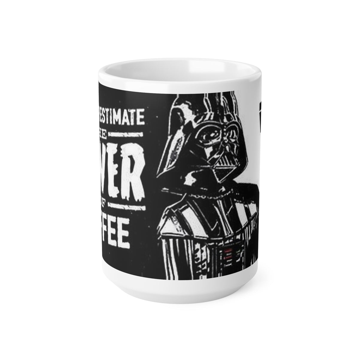 You Underestimate the Power of Coffee Darth Vader Black Ceramic Coffee Mug (11oz/15oz)