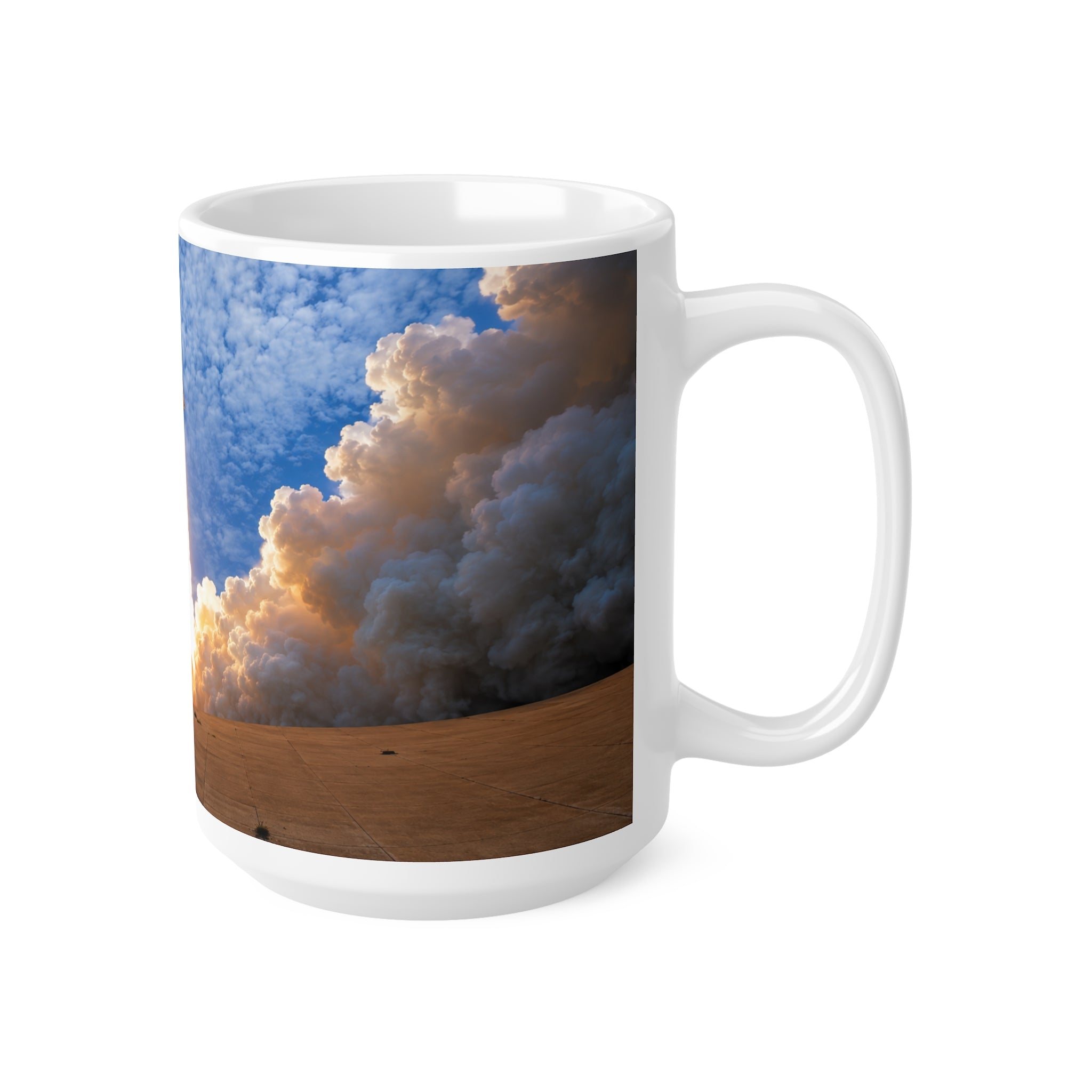 Space Shuttle Launch Coffee Mug — NASA Rocket Takeoff Photo Ceramic Mug (11oz & 15oz)