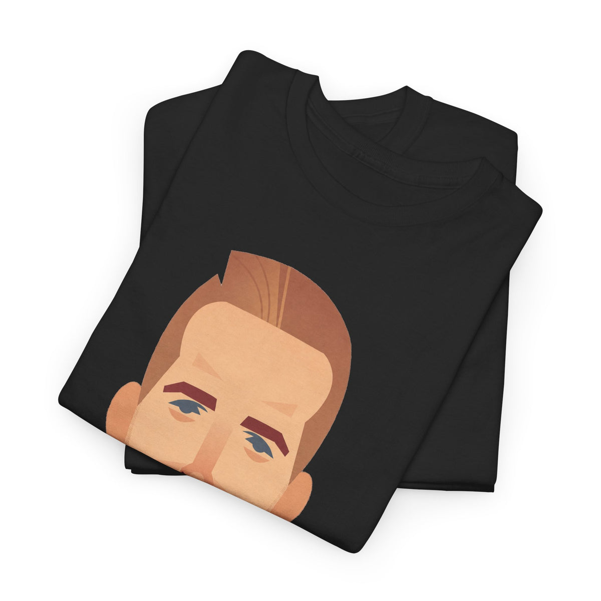 Harry Kane England Caricature Portrait Tee — Minimal Male Face Graphic Cotton T-Shirt