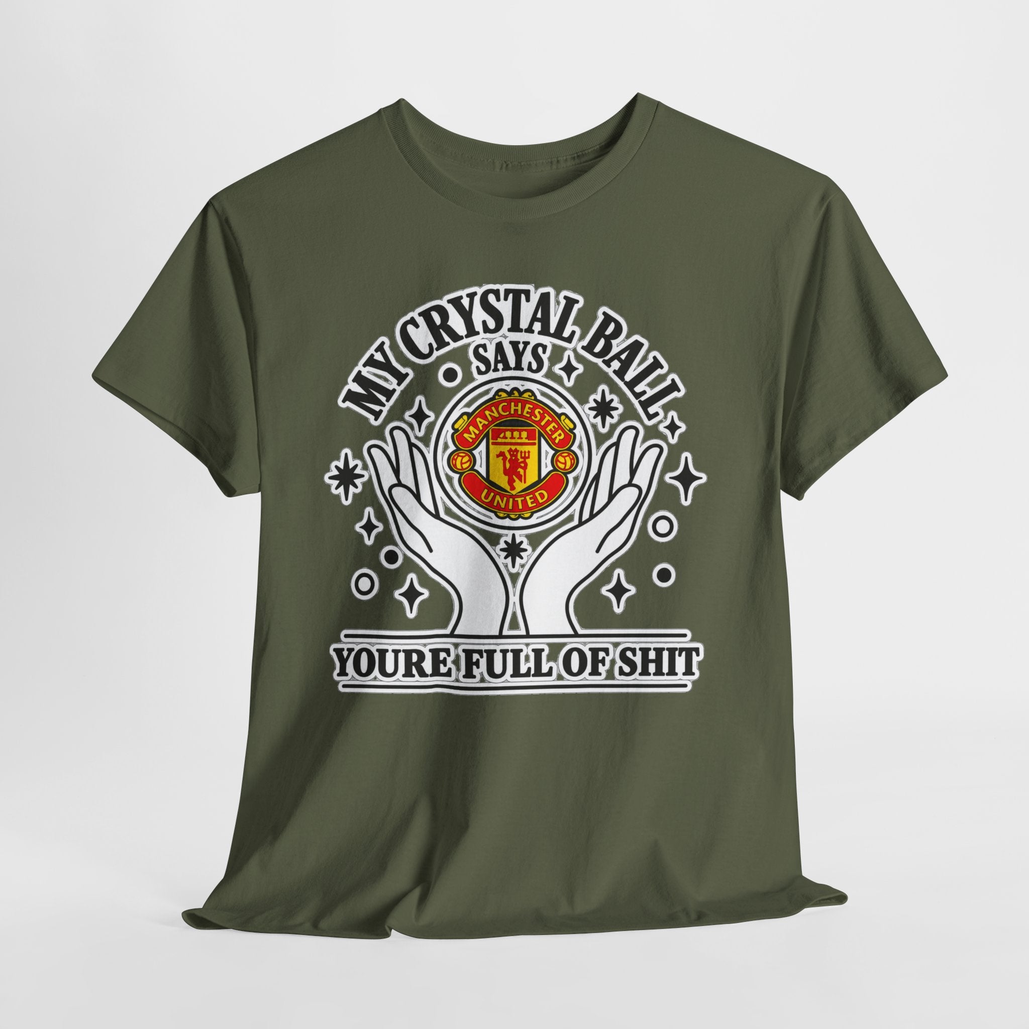 Crystal Ball Tee — “My Crystal Ball Says You’re Full of Shit” Graphic T‑Shirt