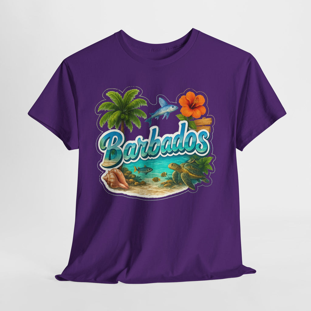Barbados Beach Graphic Tee — Tropical Island Vacation T‑Shirt