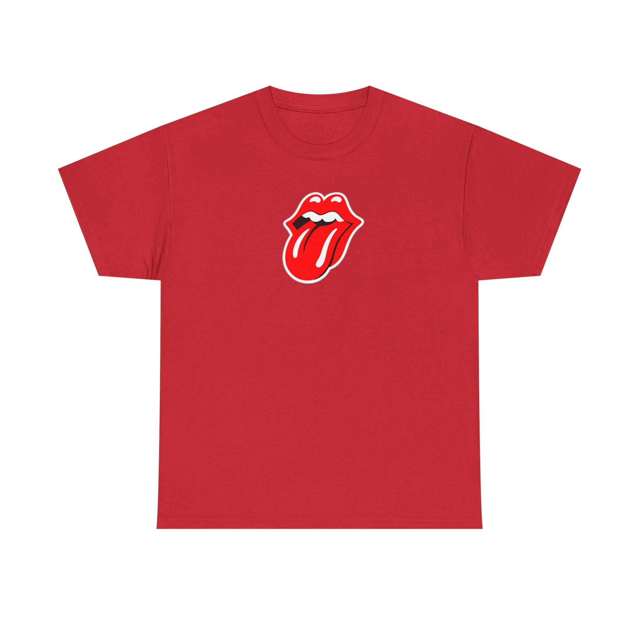 Rock Retro Red Tongue and Lips Graphic Tee
