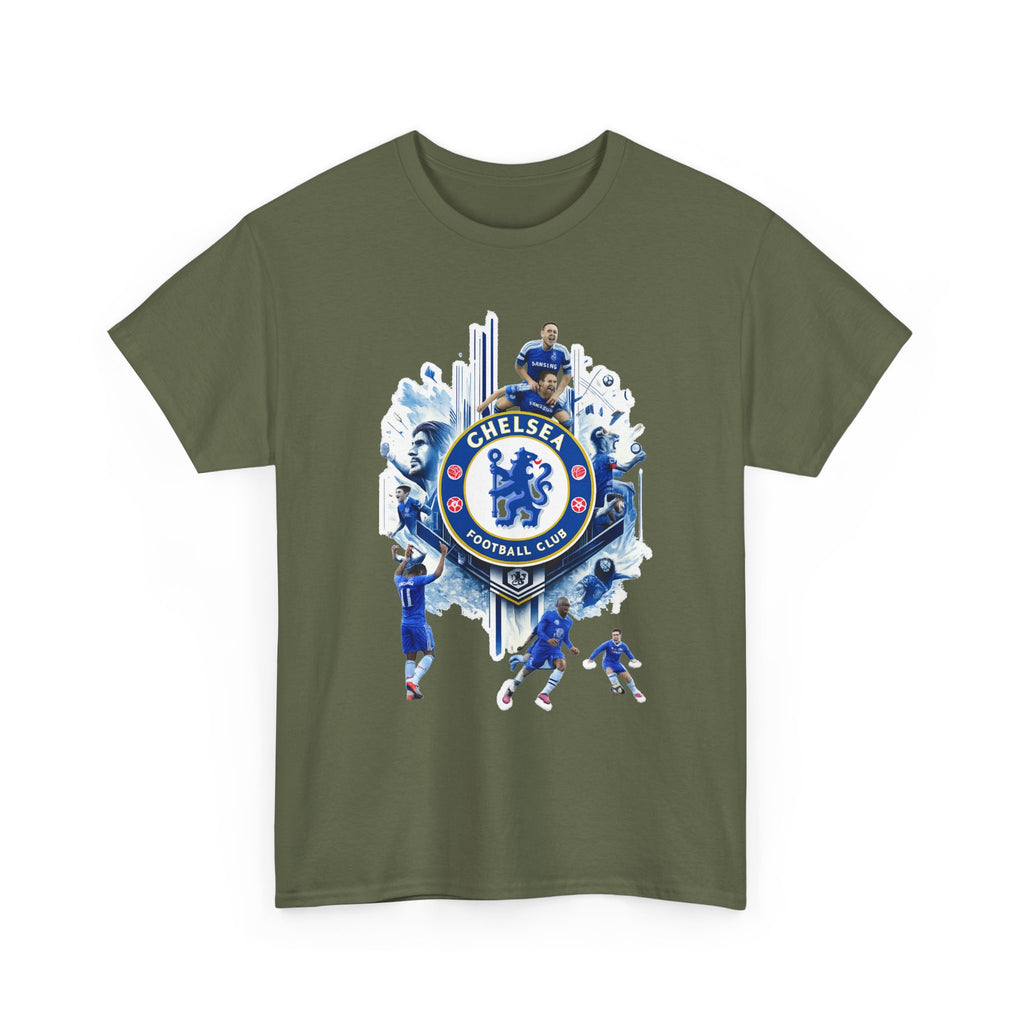 Chelsea FC Crest Players T-Shirt — Blue Football Fan Tee