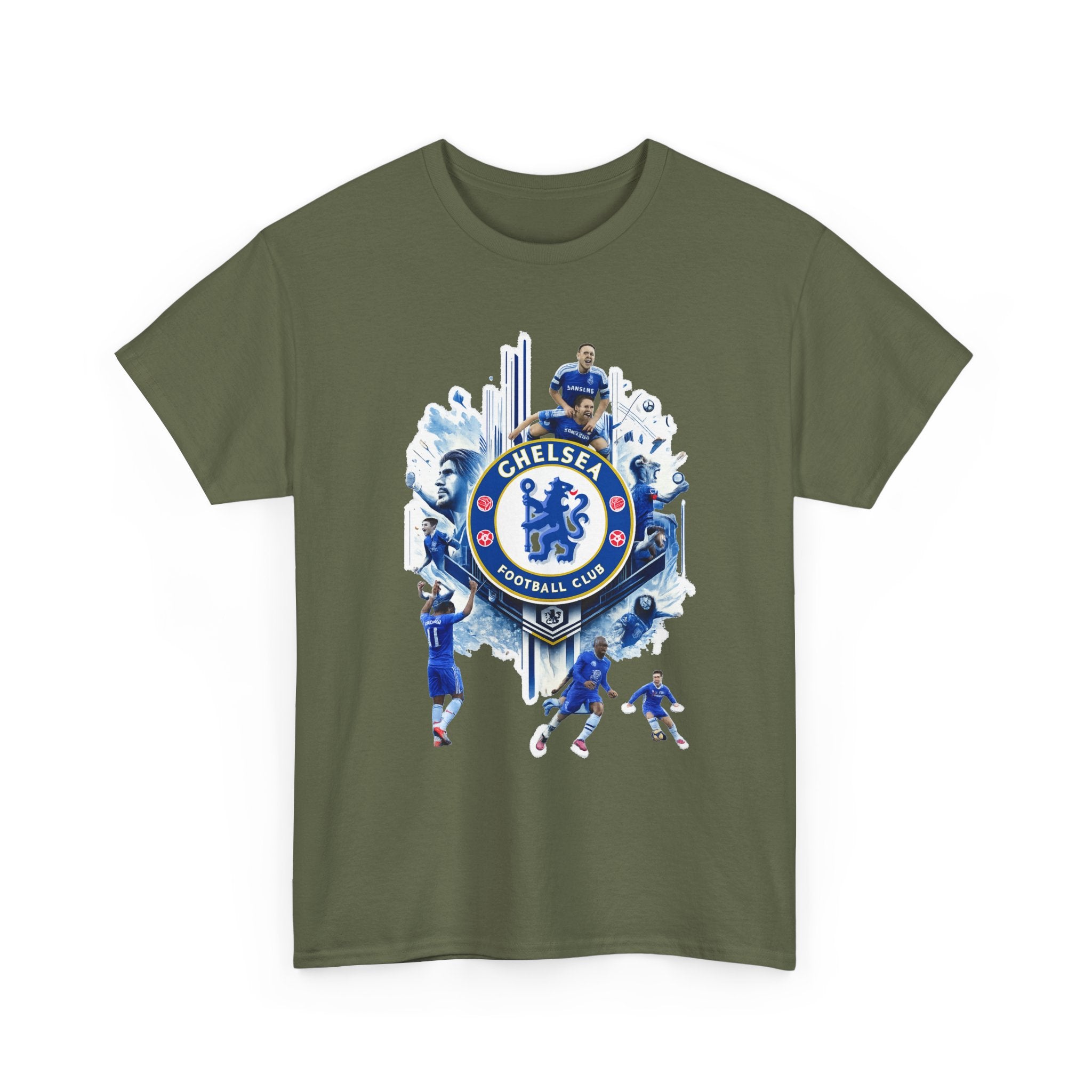 Chelsea FC Crest Players T-Shirt — Blue Football Fan Tee