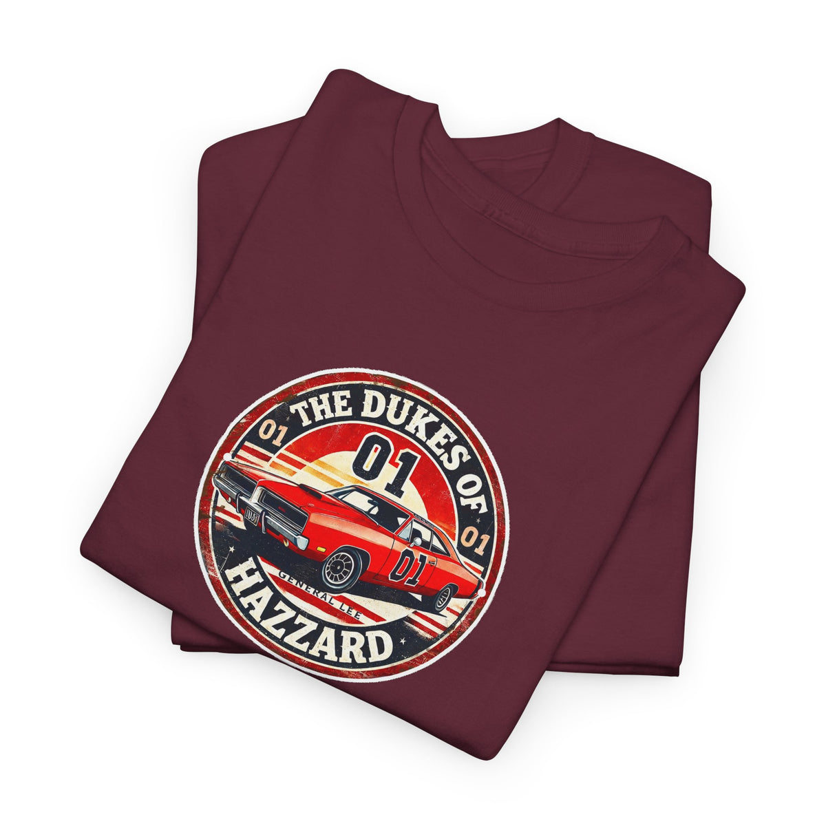 Dukes of Hazzard '01' Car Logo Cotton T-Shirt