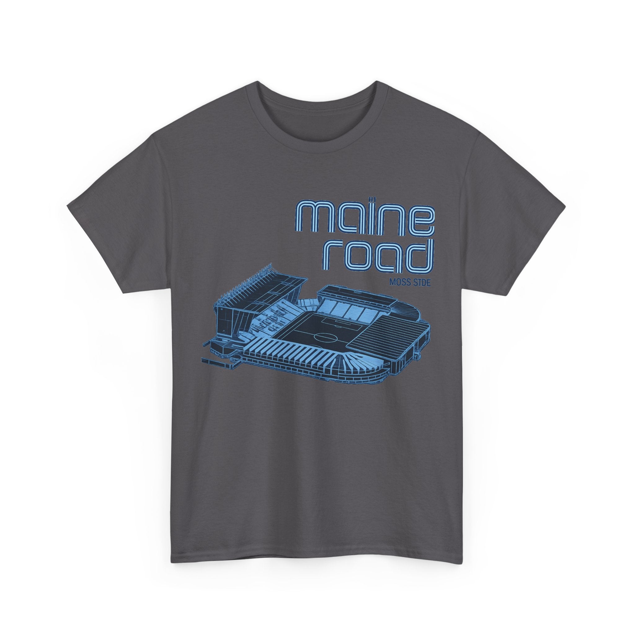 Maine Road Retro Stadium Tee — Vintage Football Arena Graphic Shirt