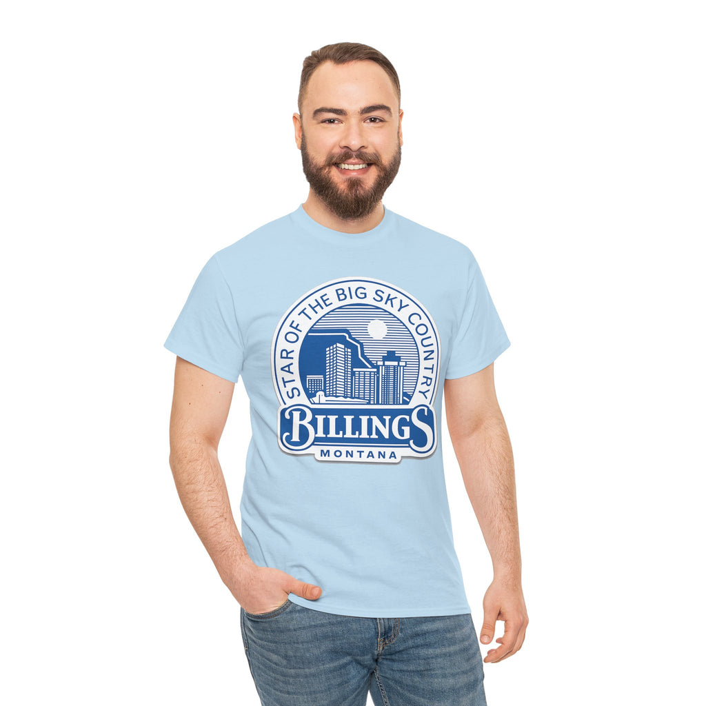Billings Montana Tee — "Star of the Big Sky Country" Retro City Skyline T-Shirt
