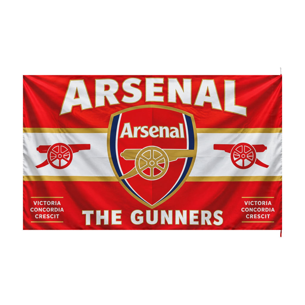 Arsenal 'The Gunners' Double-Sided Fan Flag