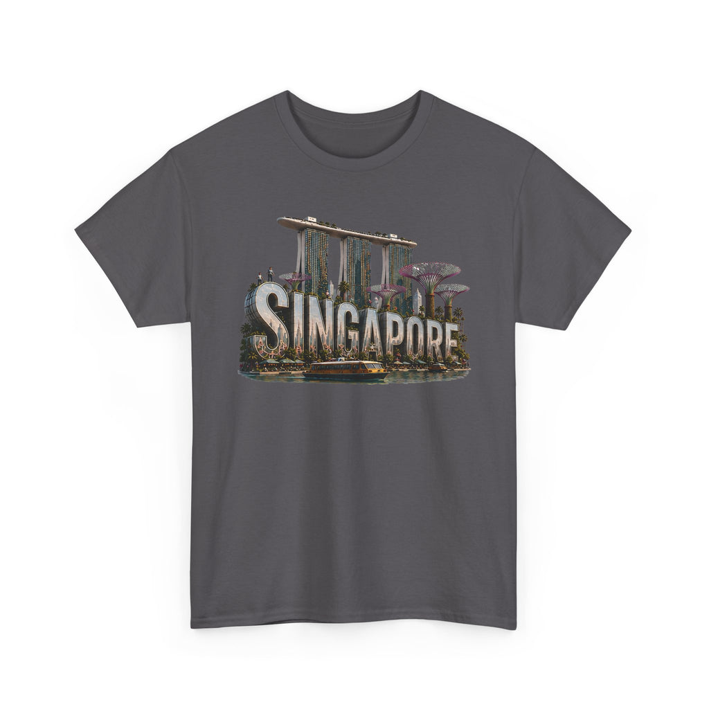 Singapore Skyline T-Shirt — Marina Bay Sands & Supertree Graphic Tee