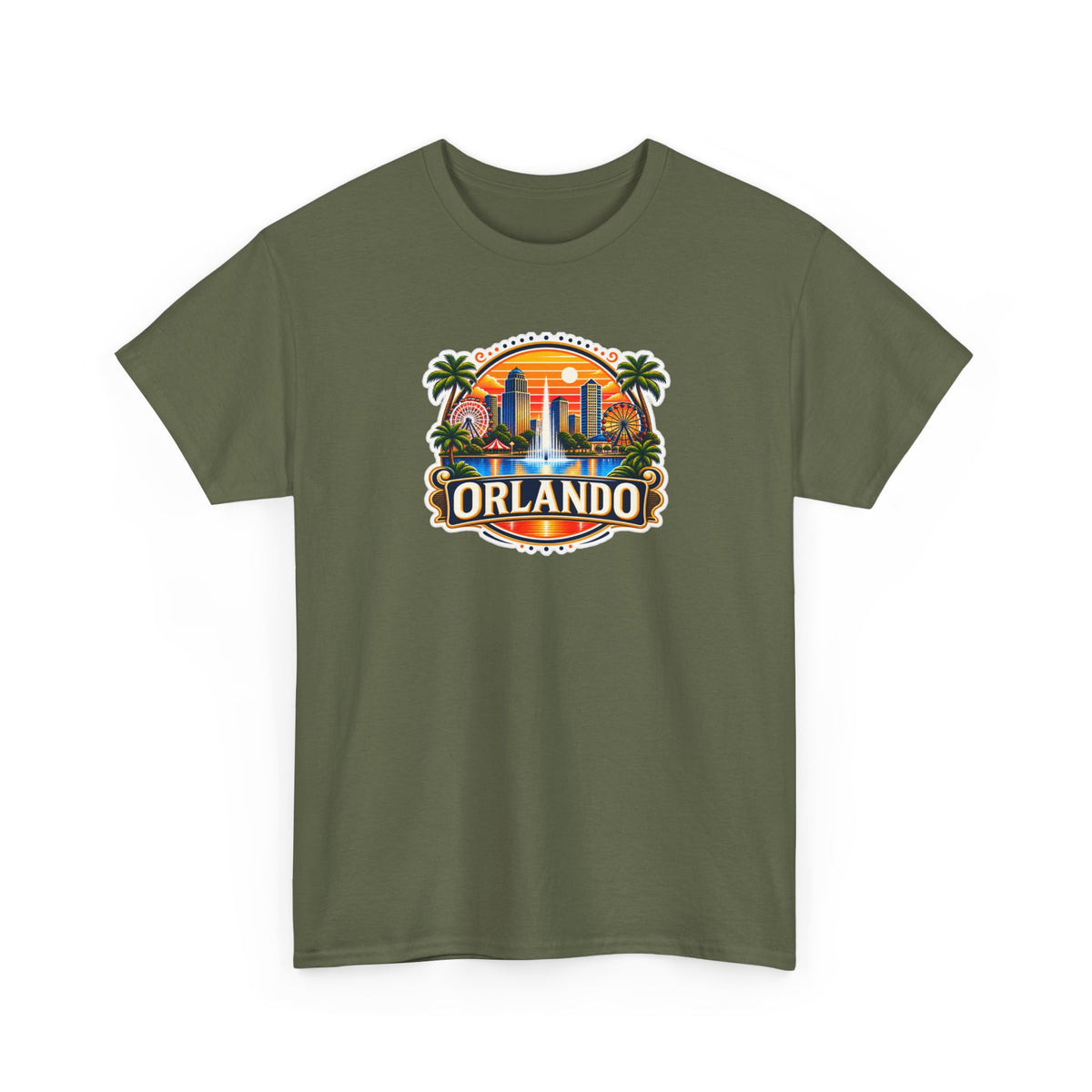 Orlando Sunset Logo Cotton T-Shirt
