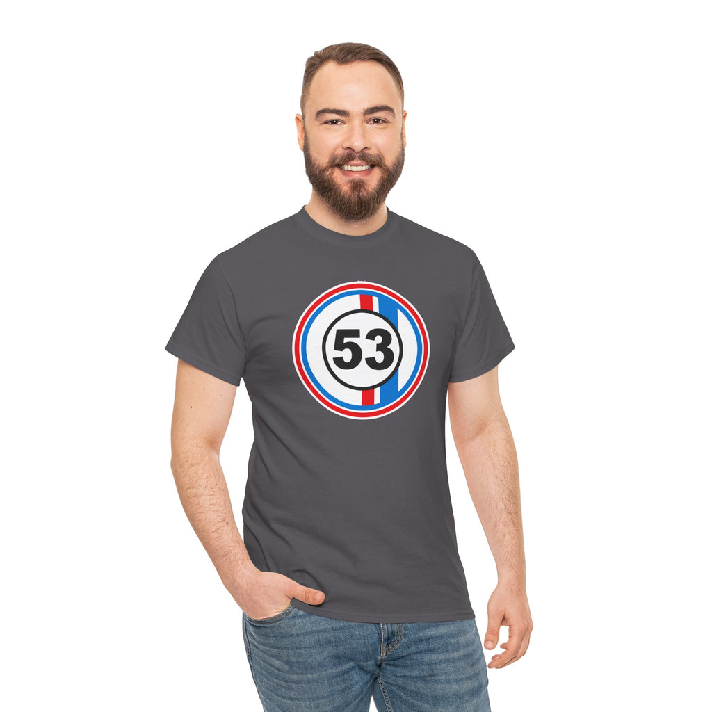 Racing Stripe Number 53 Cotton T-Shirt / Tee